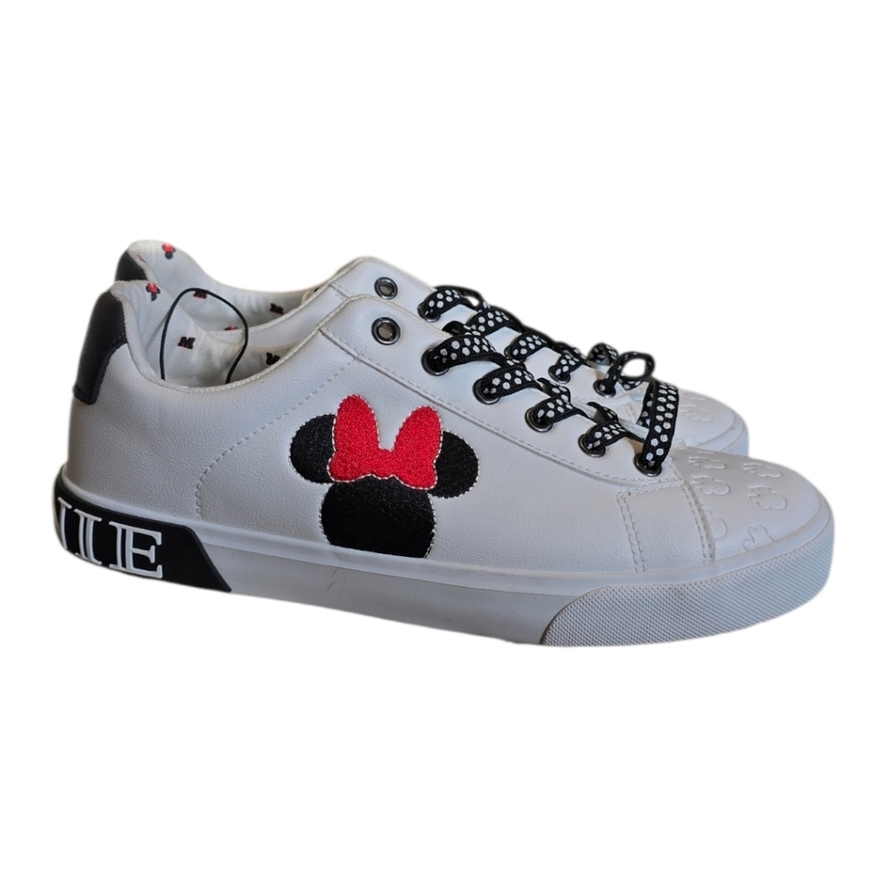 GROUND UP Disney Minnie Mouse Women's Low-top Court Sneakers Size 8.5 NWOT